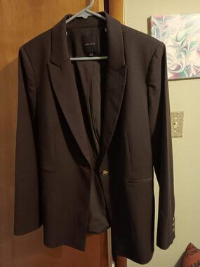 Alex Marie Blazer Suit Jacket Size 12 Dark Purple